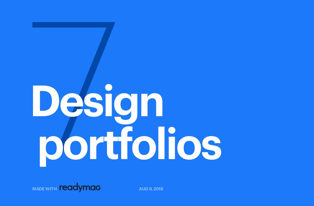 7 design portfolios