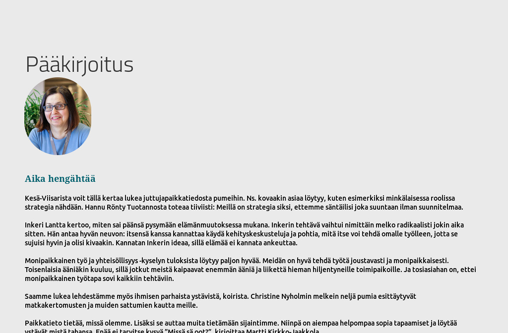 antaa pään työtä