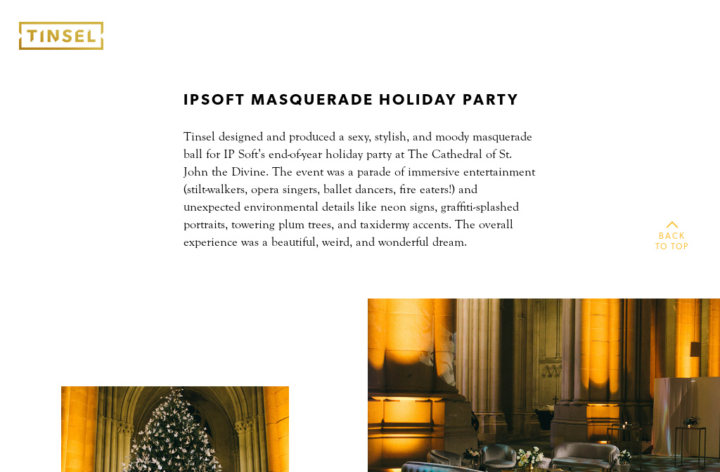 Tinsel Event Portfolio — IPSoft Content