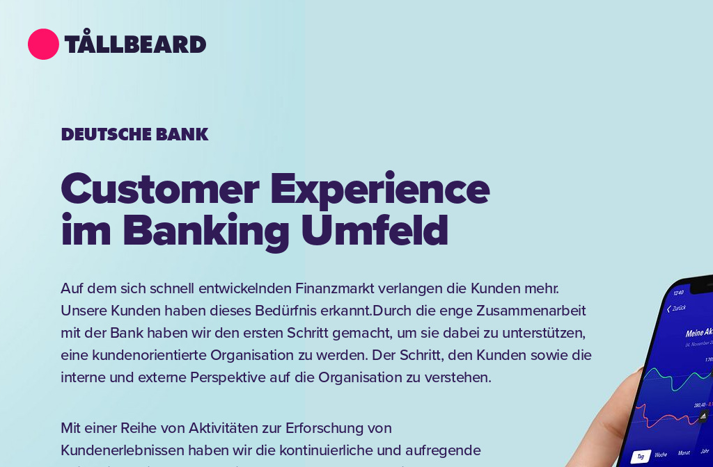 Deutsche Bank Customer Experience