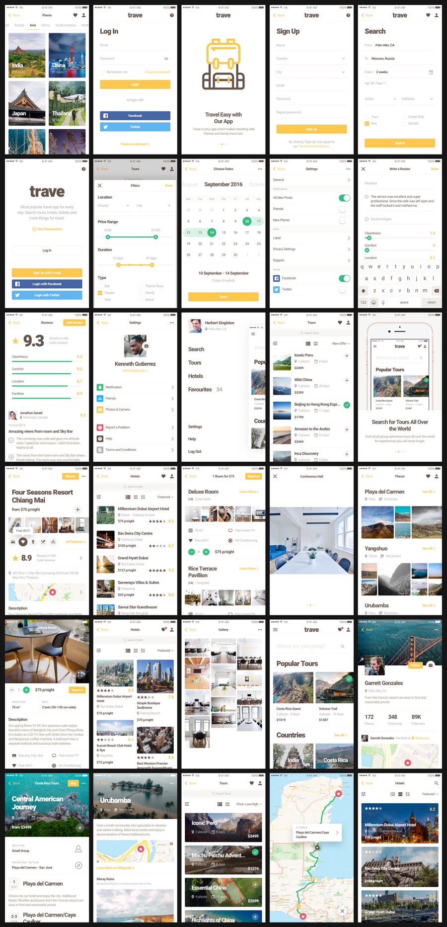 Trave UI Kit