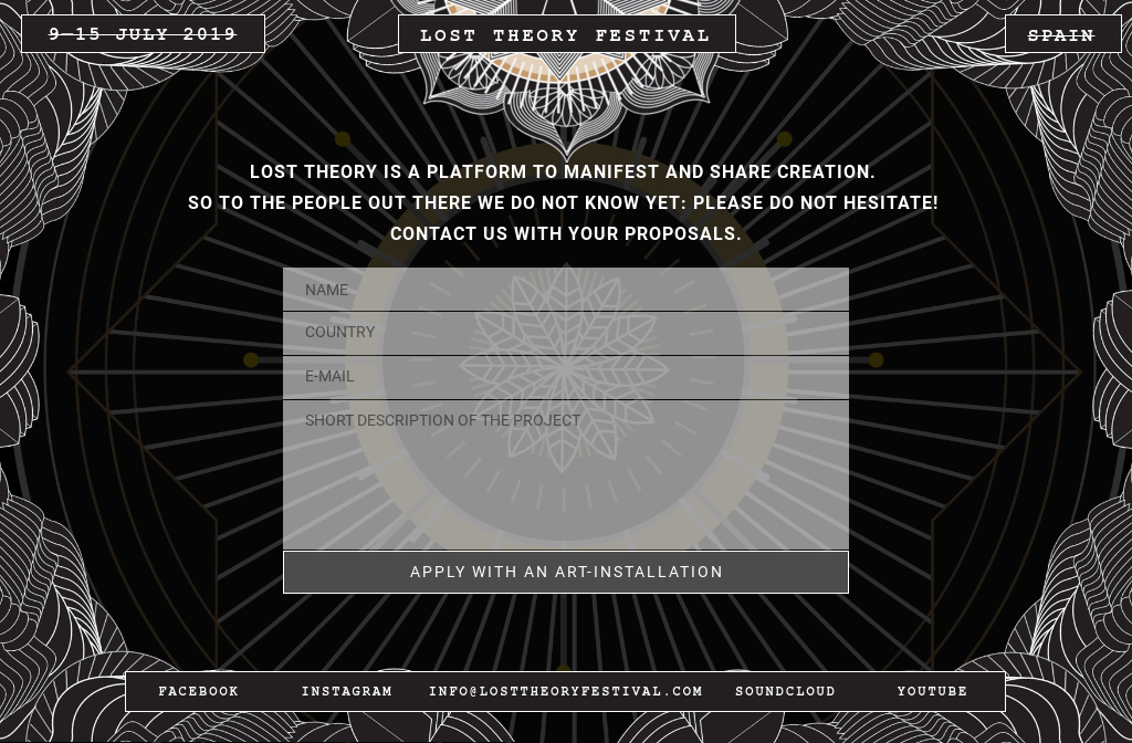 Lost Theory Festival 2019 art installations