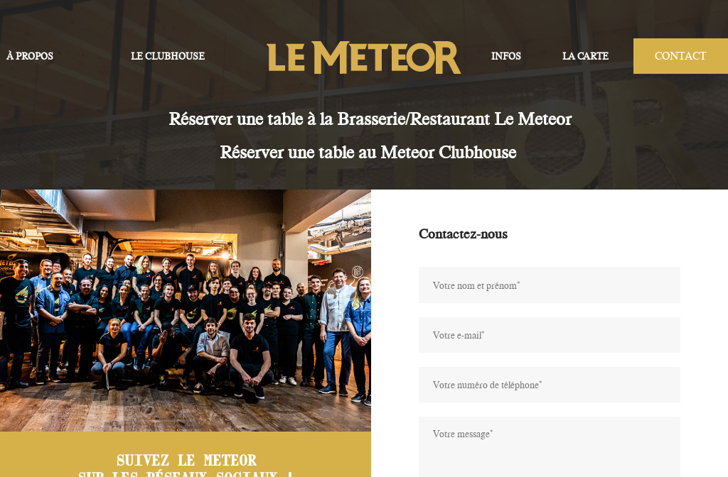 Le Meteor Strasbourg Menu: Brasserie Meteor Siège – OAPHT