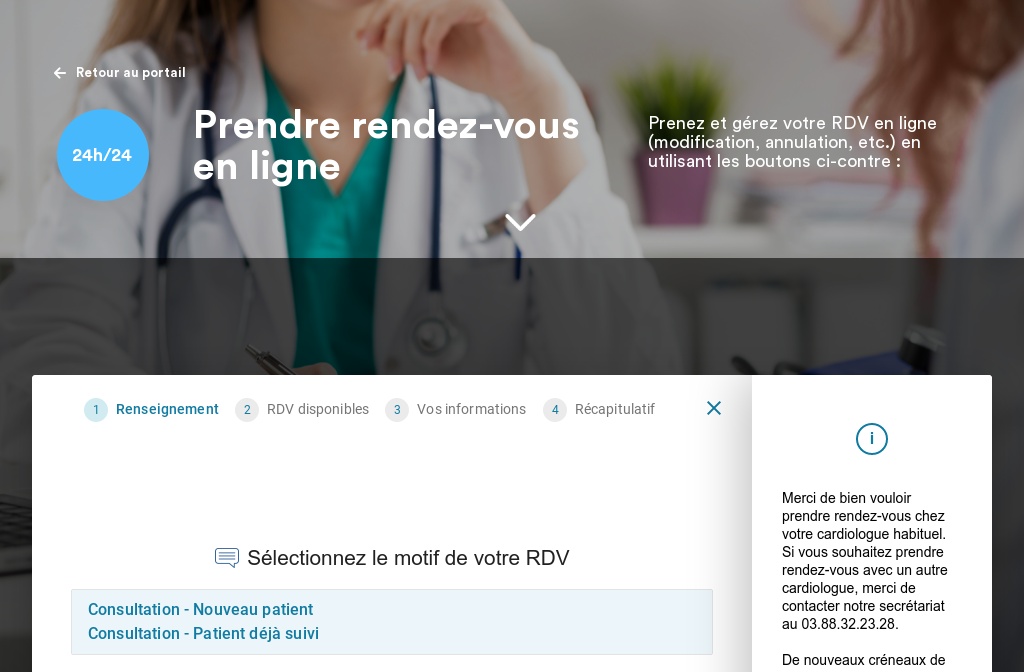 Centre de Cardiologie Strasbourg Les Trois Lions — Premier rendez-vous