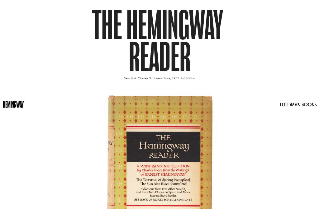 hemingway essay reader