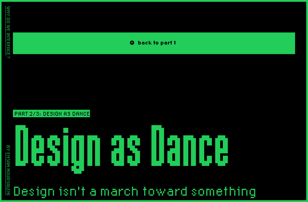 Why Do We Interface Dance