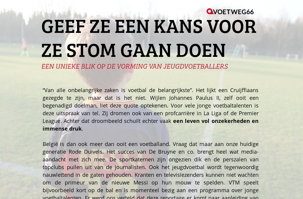 Geef Ze Een Kans Voor Ze Stom Gaan Doen