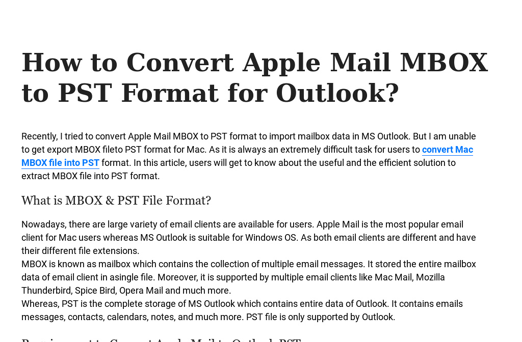 mac mail convert to pst