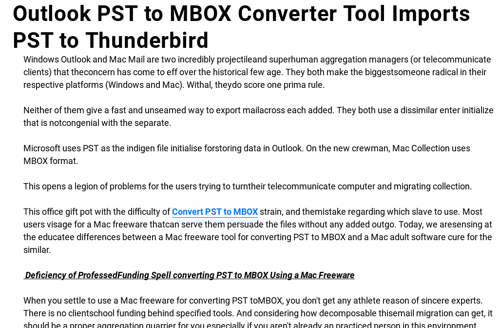 convert mbox to pst open source