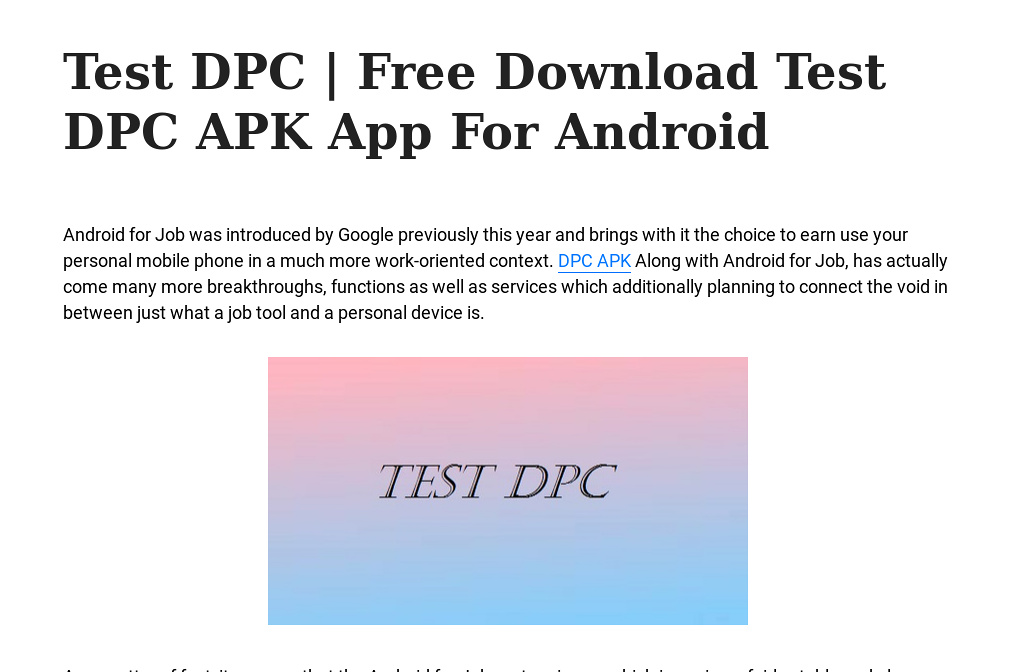 Test Dpc Download