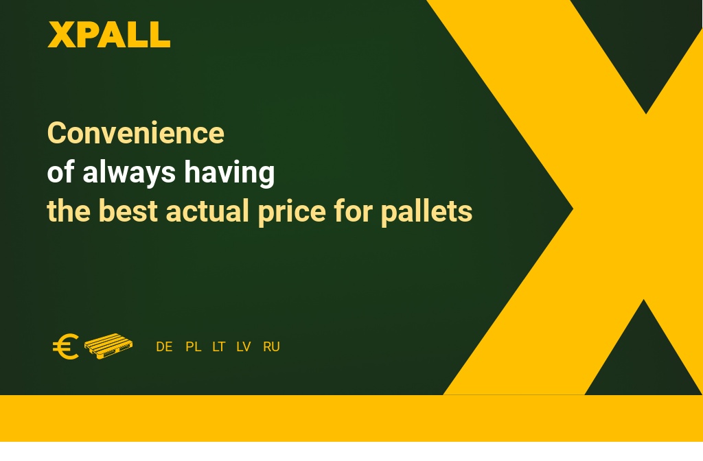 XPALL AI powered pallet purchase assistant. Direct offers from pallet producers. Always know