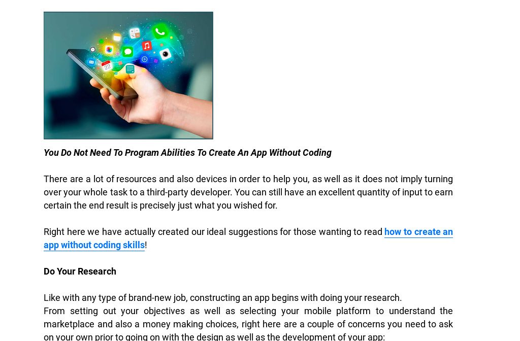 How To Create An App Without Coding - 