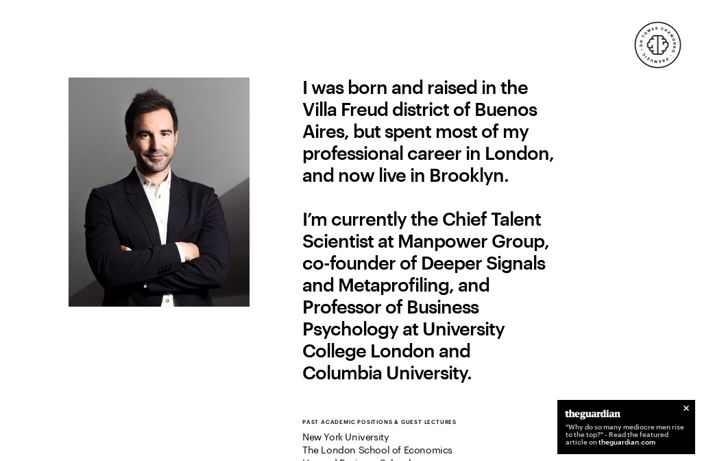 Dr. Tomas ChamorroPremuzic About