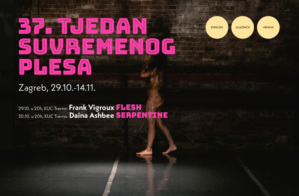37. Tjedan suvremenog plesa u Zagrebu