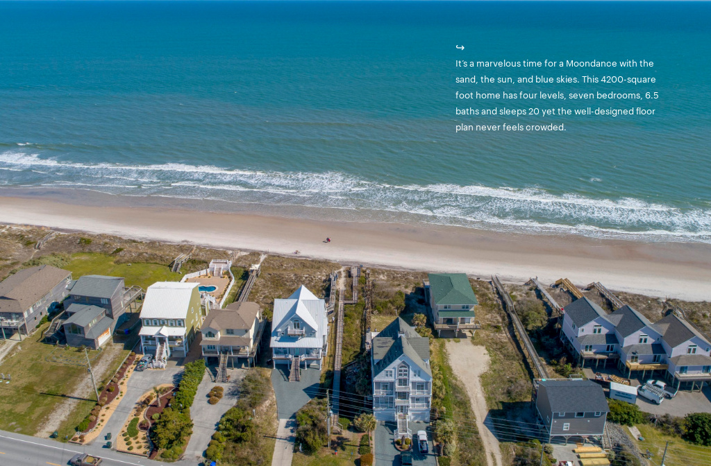 Moondance 3574 Island Dr, North Topsail Beach, NC — Aerial