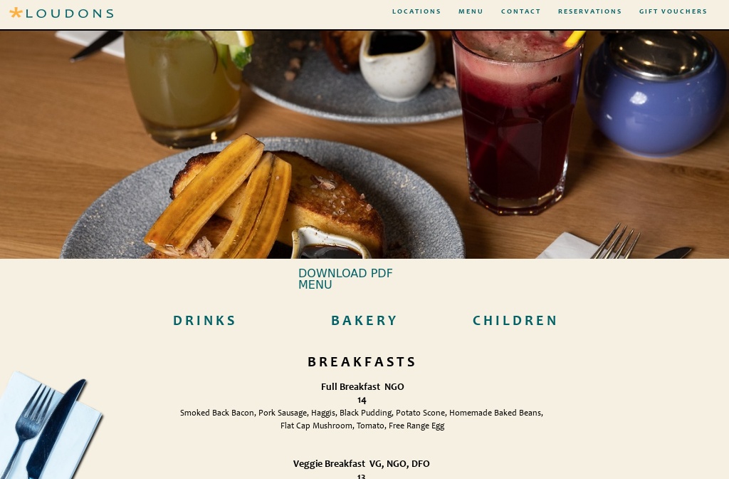 Continental Breakfast Menu List Pdf