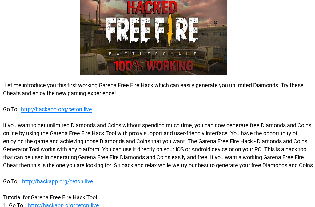 Garena Free Fire Hack Tool Apk For Gamers