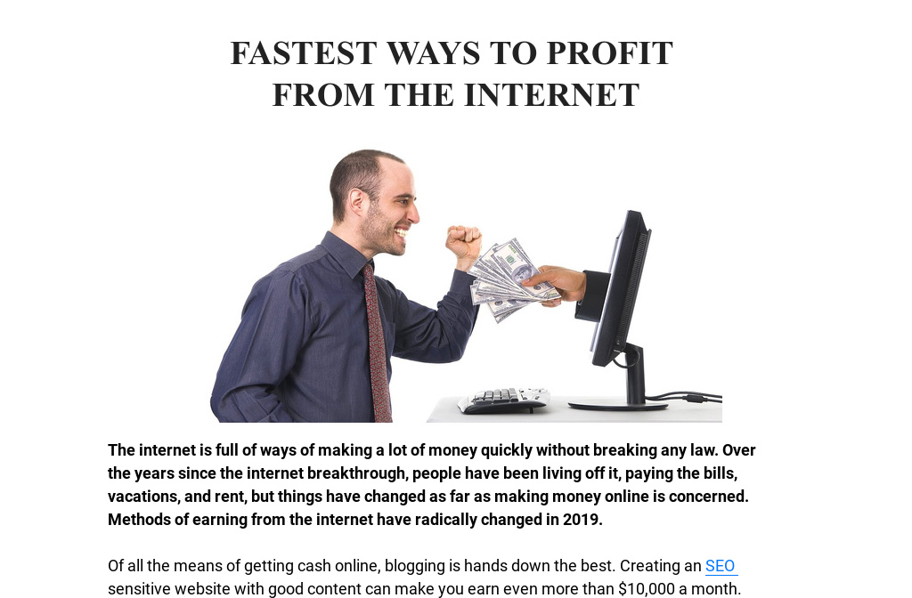 how can i make money online without any investment