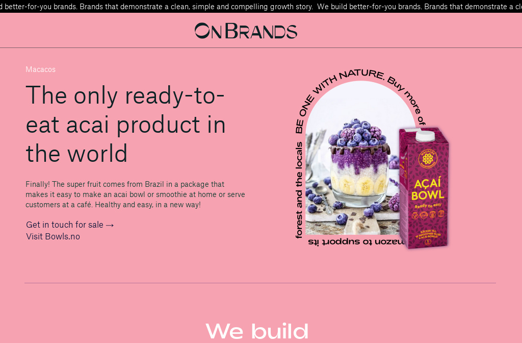 OnBrands Better for you brands