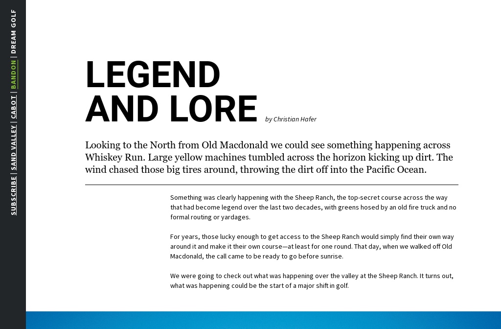 Bandon Stories — Dream Golf Legend and Lore Christian Hafer