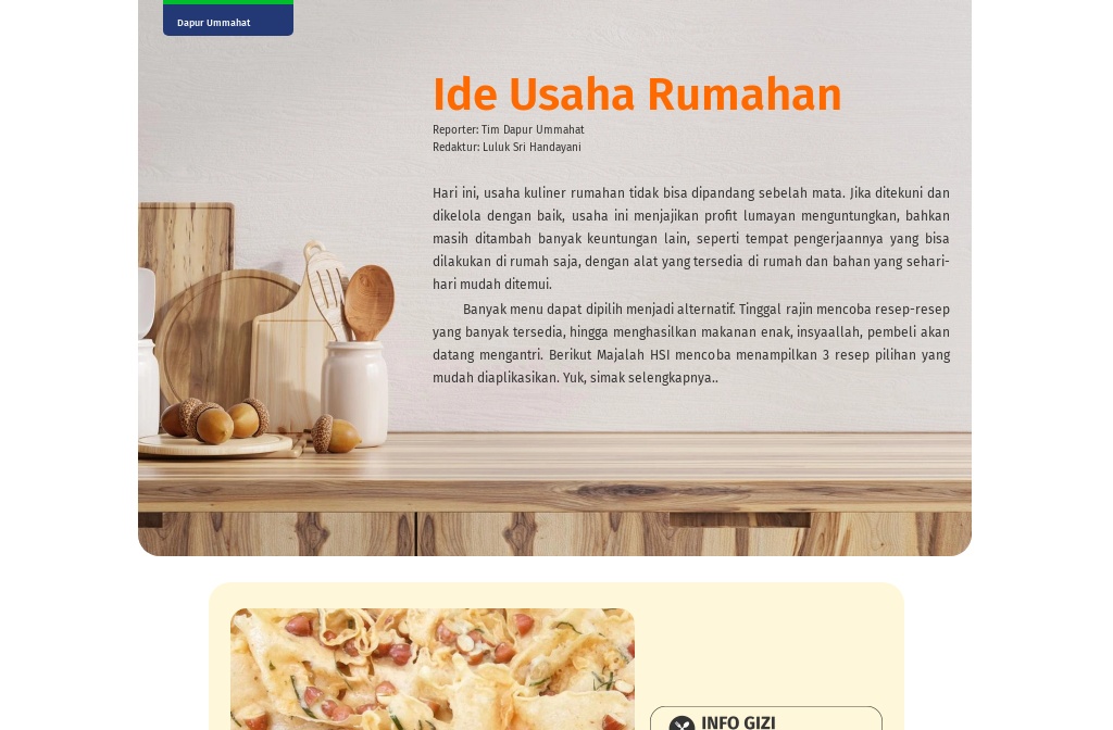 Majalah Hsi Edisi 56 — Dapur Ummahat