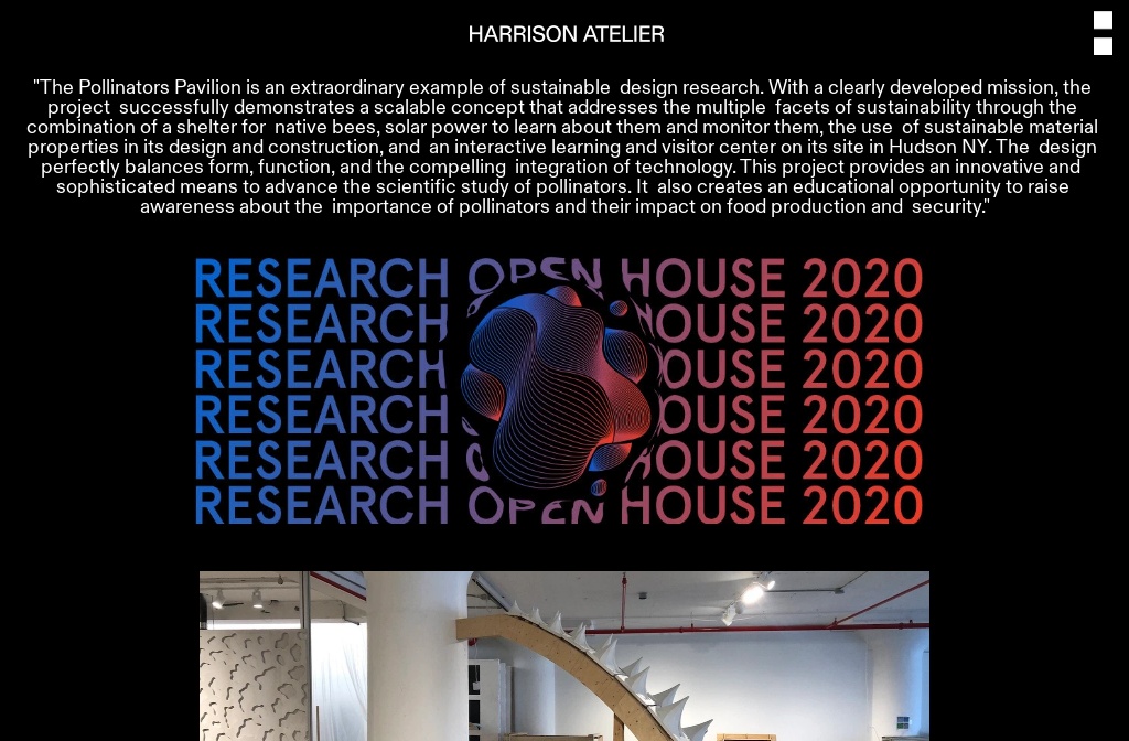 Harrison Atelier — PRESS_research open house sustainablity