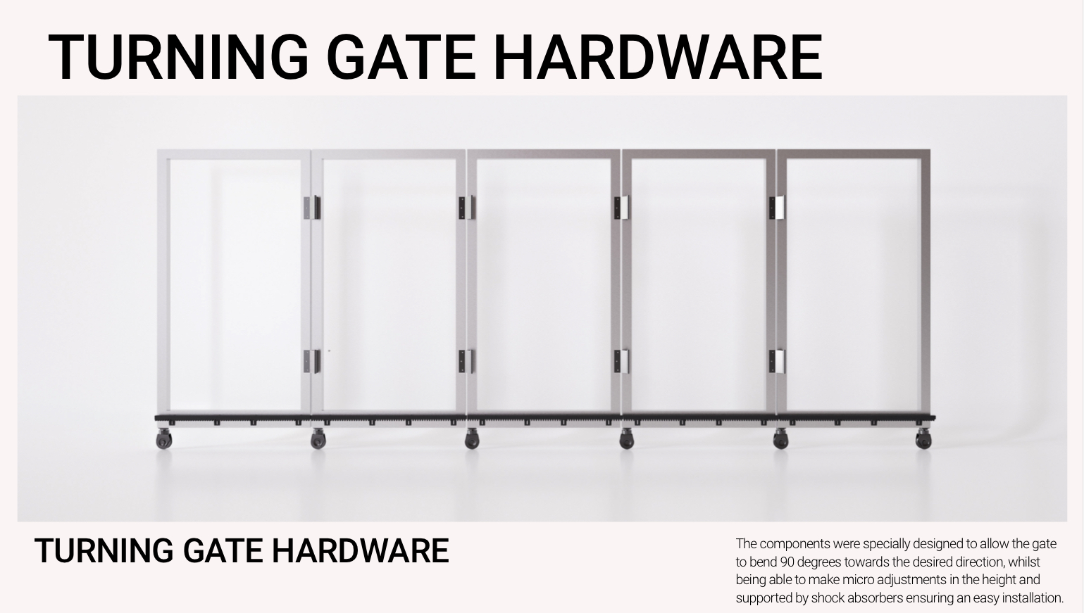 Turning sliding Gate Hardware