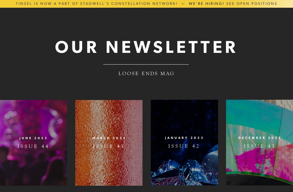 Tinsel Experiential Design — Loose Ends