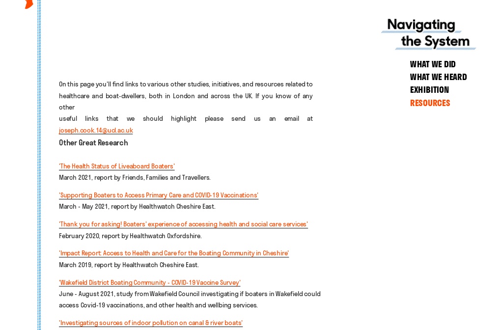 Navigating the System — Resources