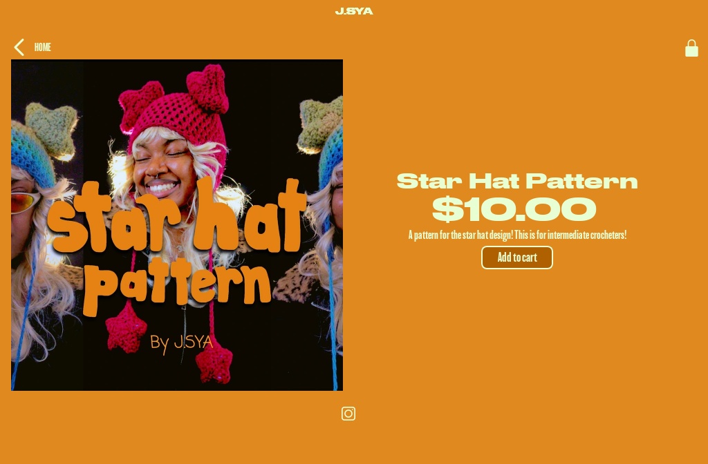 J.SYA — Star Hat Pattern