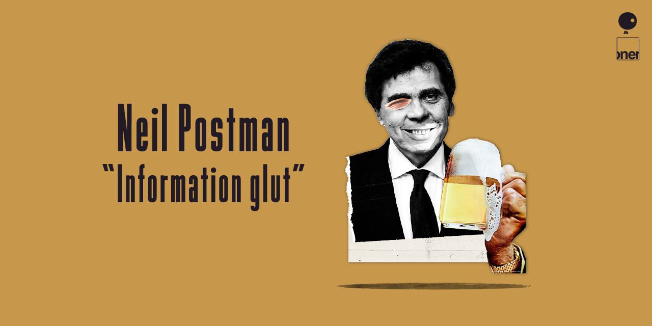 Neil Postman on the information glut - quote animation
